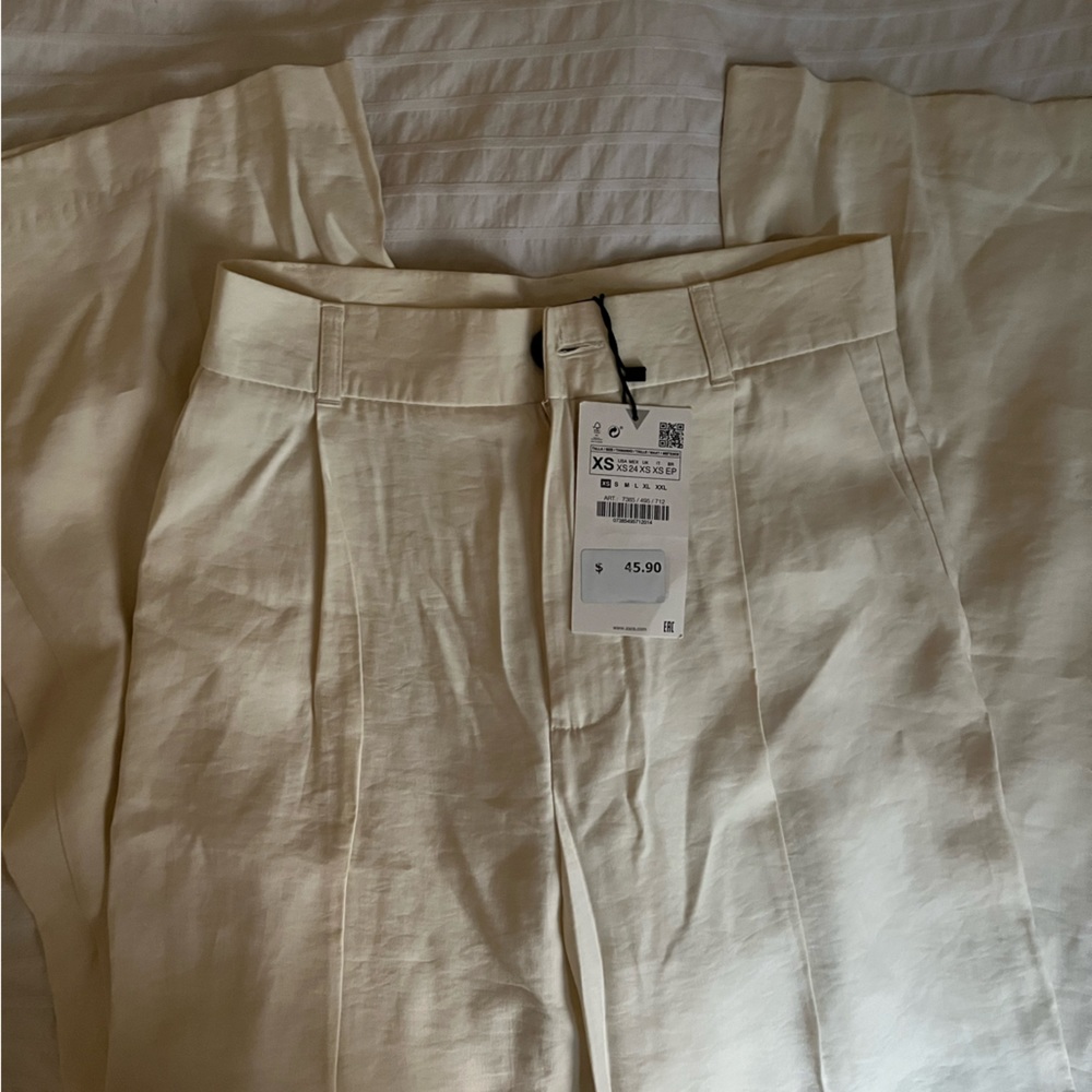 Zara NWT high waist wide leg trousers